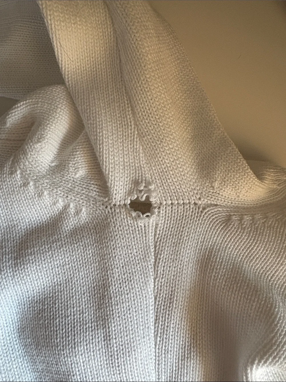 White 100% Cotton Sweater American Flag - Picture 3 of 3